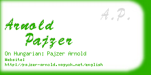 arnold pajzer business card